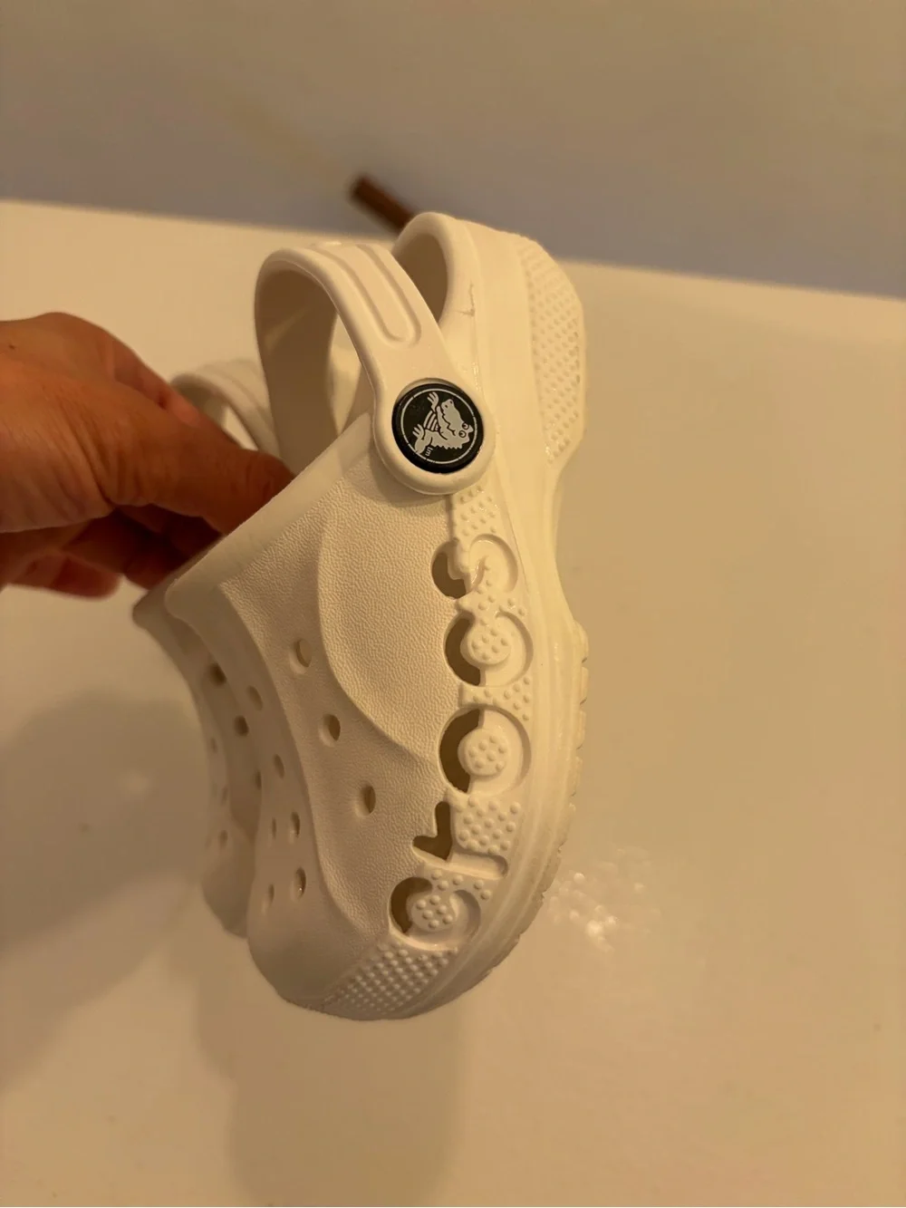 Crocs Classic White Kids Clogs Size C8